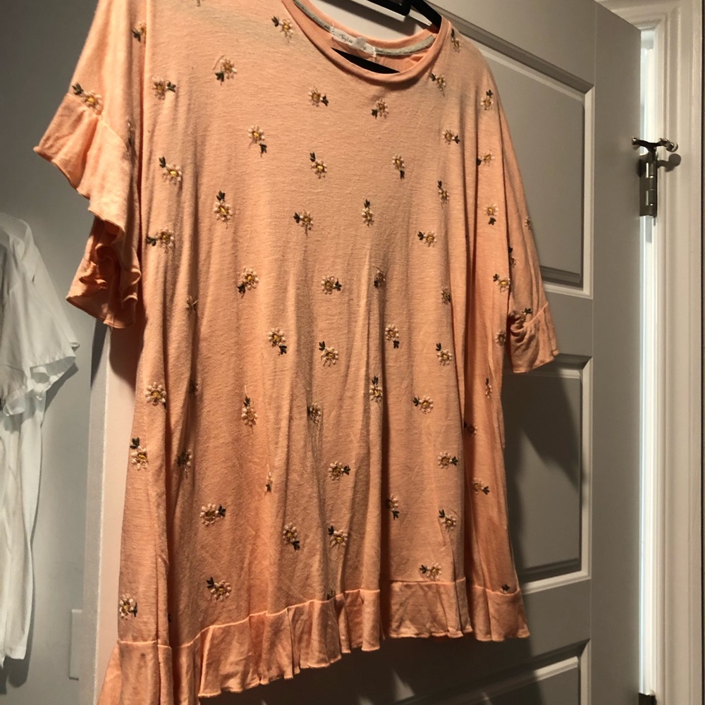 Orange Print Tee